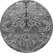 Square Persian Gray Traditional Rug, tr3891gry