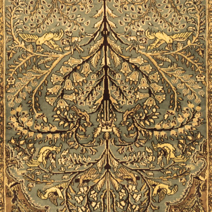 Machine Washable Persian Brown Traditional Rug, wshtr3891brn