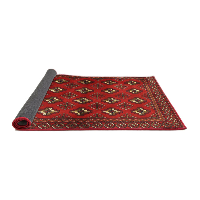 Sideview of Traditional Brown Red Persian Rug, tr3892