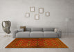 Machine Washable Persian Yellow Traditional Rug in a Living Room, wshtr3892yw