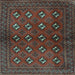 Square Persian Light Blue Traditional Rug, tr3892lblu
