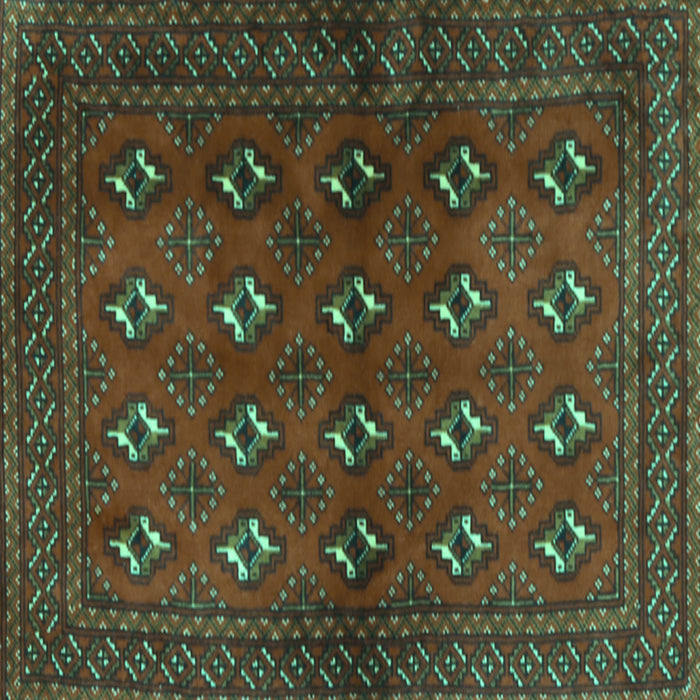Square Machine Washable Persian Turquoise Traditional Area Rugs, wshtr3892turq
