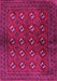 Machine Washable Persian Pink Traditional Rug, wshtr3892pnk