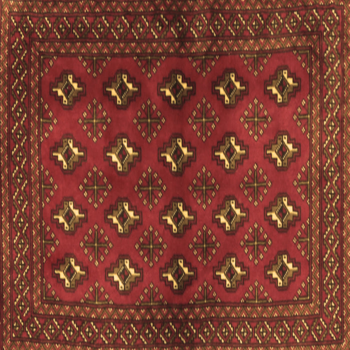 Square Persian Brown Traditional Rug, tr3892brn
