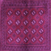 Square Machine Washable Persian Purple Traditional Area Rugs, wshtr3892pur