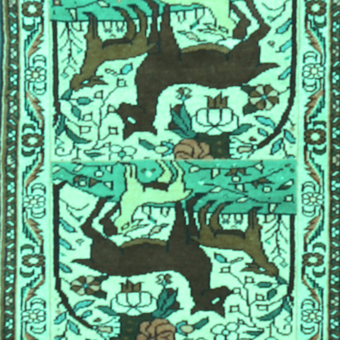 Persian Turquoise Traditional Rug, tr3893turq