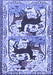 Persian Blue Traditional Rug, tr3893blu