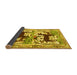 Sideview of Persian Yellow Traditional Rug, tr3893yw