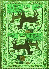 Persian Green Traditional Rug, tr3893grn