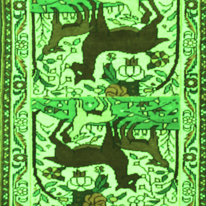 Persian Green Traditional Rug, tr3893grn