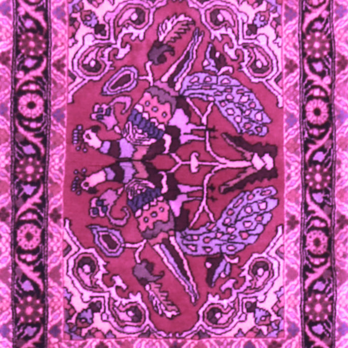 Machine Washable Persian Purple Traditional Area Rugs, wshtr3894pur