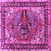 Square Persian Purple Traditional Rug, tr3894pur