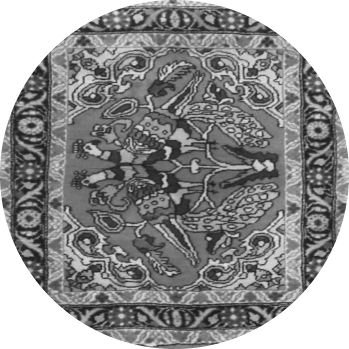 Machine Washable Persian Gray Traditional Rug, wshtr3894gry