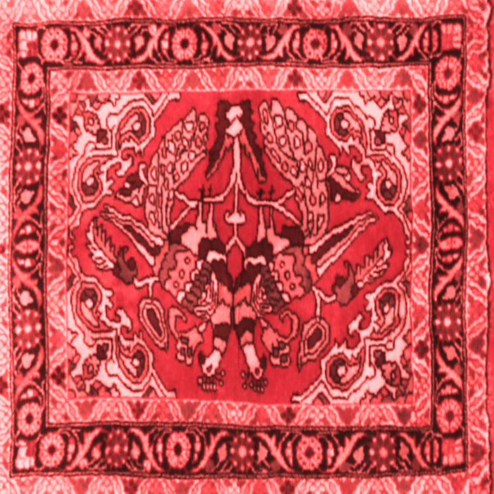Machine Washable Persian Red Traditional Rug, wshtr3894red