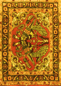 Persian Yellow Traditional Rug, tr3894yw