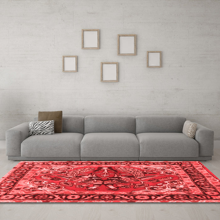 Traditional Red Washable Rugs