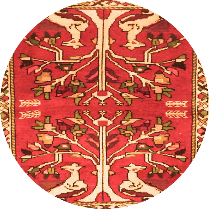 Machine Washable Persian Orange Traditional Area Rugs, wshtr3895org