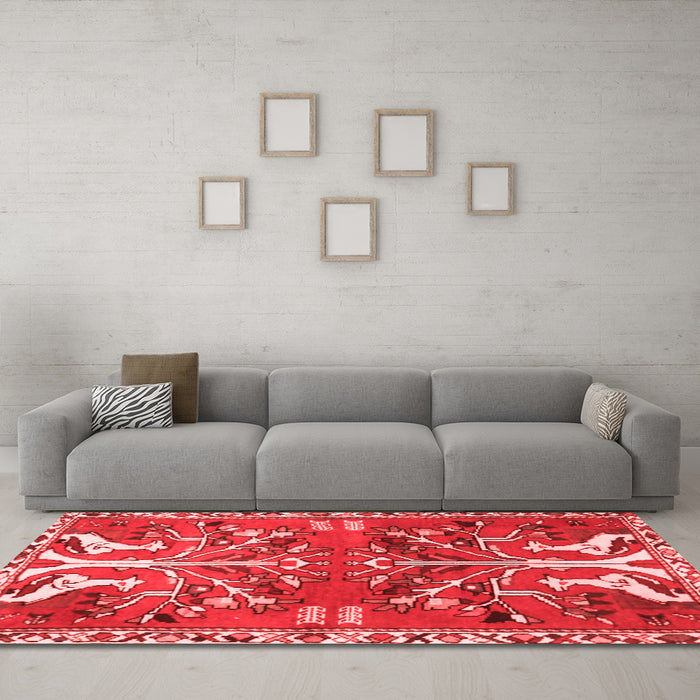 Traditional Red Washable Rugs