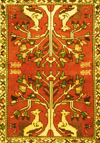 Persian Yellow Traditional Rug, tr3895yw