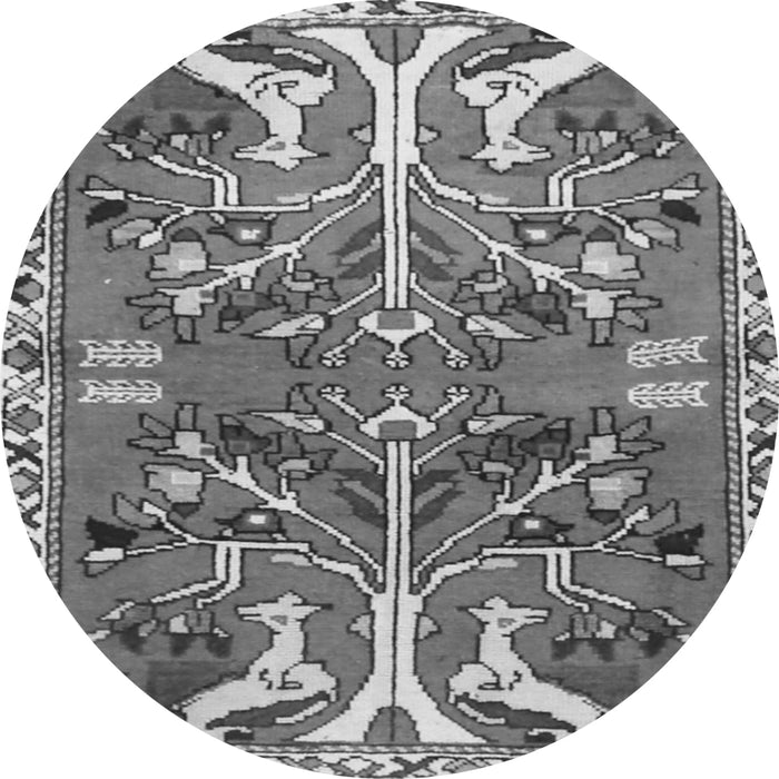 Square Persian Gray Traditional Rug, tr3895gry