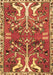 Machine Washable Persian Brown Traditional Rug, wshtr3895brn