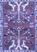 Machine Washable Persian Blue Traditional Rug, wshtr3895blu