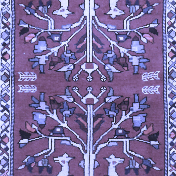 Machine Washable Persian Blue Traditional Rug, wshtr3895blu