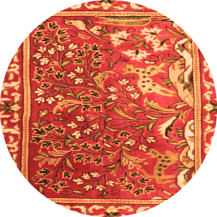 Square Persian Orange Traditional Rug, tr3896org