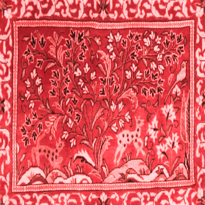 Machine Washable Persian Red Traditional Rug, wshtr3896red