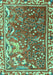 Persian Turquoise Traditional Rug, tr3896turq