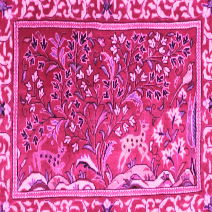 Square Persian Pink Traditional Rug, tr3896pnk