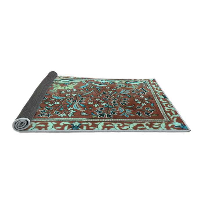 Sideview of Persian Light Blue Traditional Rug, tr3896lblu