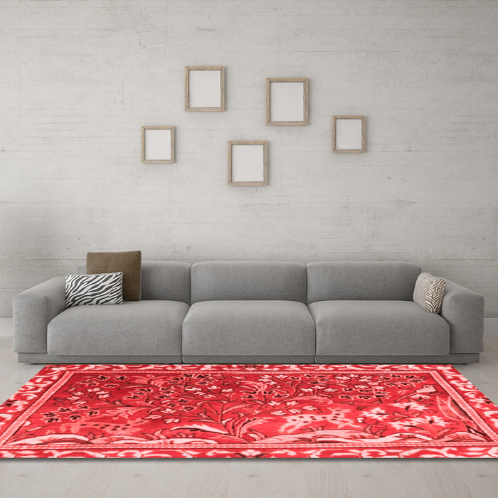 Traditional Red Washable Rugs