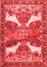 Animal Red Traditional Area Rugs