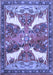 Animal Blue Traditional Rug, tr3897blu