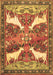 Animal Brown Traditional Rug, tr3897brn