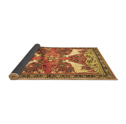 Sideview of Animal Brown Traditional Rug, tr3897brn