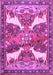 Animal Purple Traditional Rug, tr3897pur