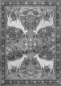 Animal Gray Traditional Rug, tr3897gry