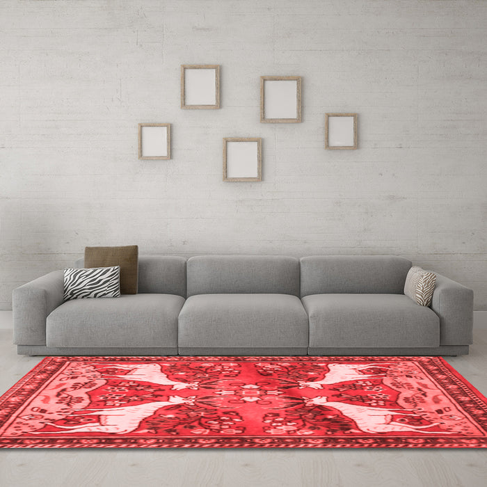 Traditional Red Washable Rugs