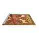 Sideview of Machine Washable Animal Brown Traditional Rug, wshtr3897brn