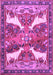 Machine Washable Animal Purple Traditional Area Rugs, wshtr3897pur