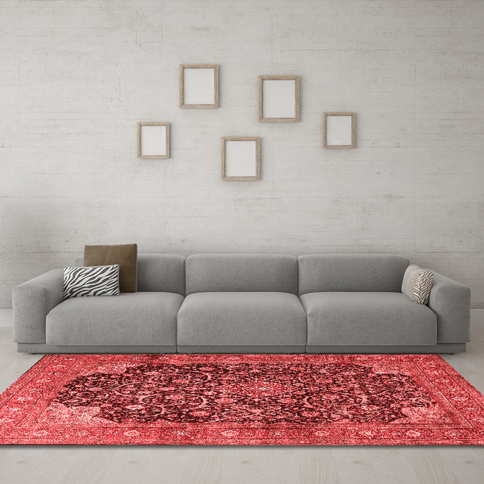 Traditional Red Washable Rugs