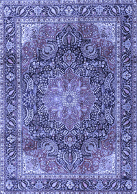 Medallion Blue Traditional Rug, tr3899blu