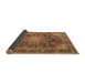 Sideview of Medallion Brown Traditional Rug, tr3899brn