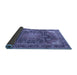 Sideview of Medallion Blue Traditional Rug, tr3899blu