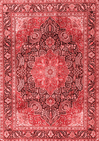 Medallion Red Traditional Rug, tr3899red