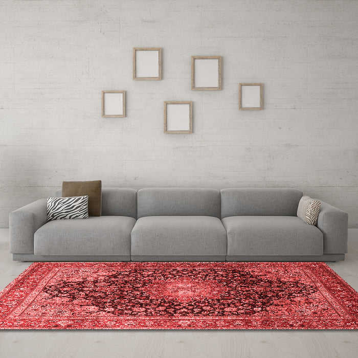 Traditional Red Washable Rugs