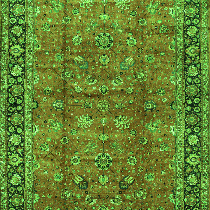 Oriental Green Traditional Rug, tr38grn