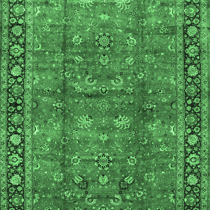 Oriental Emerald Green Traditional Rug, tr38emgrn